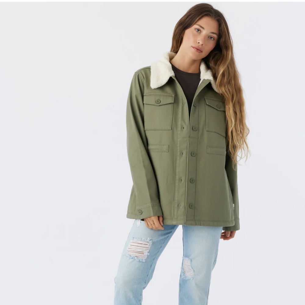 Hang Ten NEW Jan Utility Jacket GREEN